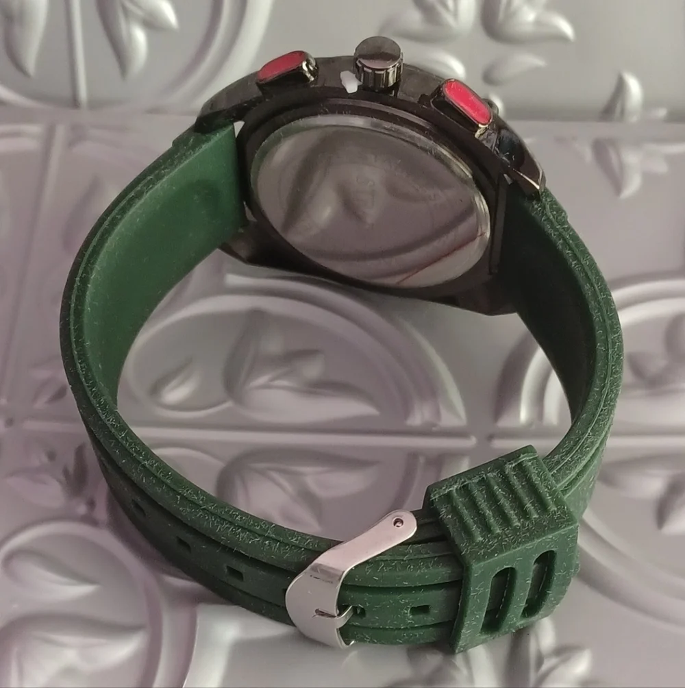Strada Gold Dial with Green Strap Watch